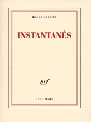 cover image of Instantanés